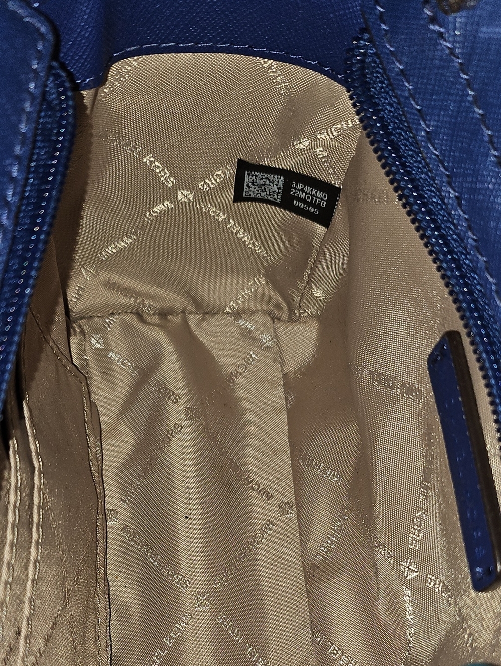 MICHAEL KORS Royal Blue Saffiano Crossbody Mini Bag - Picture 12 of 14